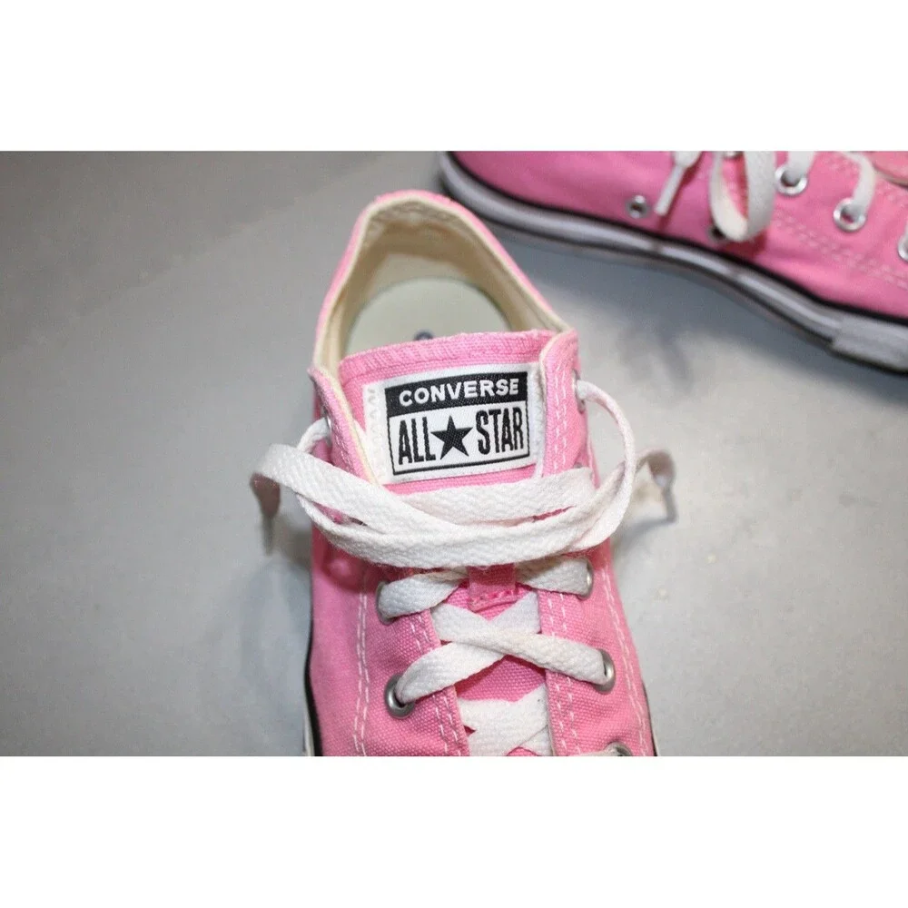Converse Chuck Taylor All Star Low Top Sneakers Youth Size 1 Pink Canvas Lace Up